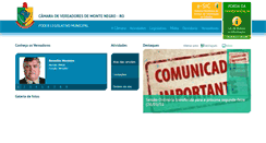 Desktop Screenshot of camarademontenegro.ro.gov.br