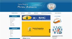 Desktop Screenshot of ministroandreazza.ro.gov.br