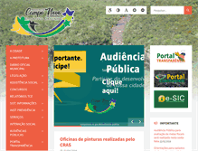 Tablet Screenshot of camponovo.ro.gov.br
