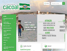 Tablet Screenshot of cacoal.ro.gov.br