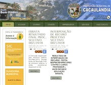 Tablet Screenshot of cacaulandia.ro.gov.br